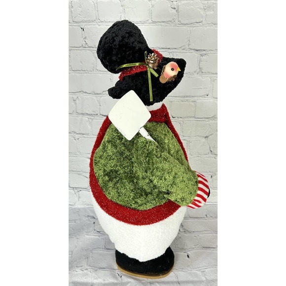 Flowers Inc Balloons 20” Tall & Fat Gardening Birdhouse Standing Snowman - Picture 8 of 12